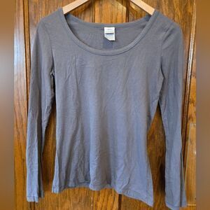 Munki Munki Charcoal Long Sleeve Women's Top